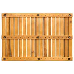 Tappeto da bagno Tinta unita Marrone 60 x 40 cm legno 42025254