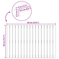 Tappeto da bagno Tinta unita Marrone 60 x 40 cm legno 42025254