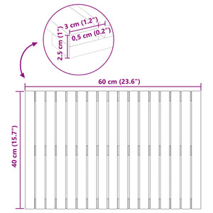 Tappeto da bagno Tinta unita Marrone 60 x 40 cm legno 42025254