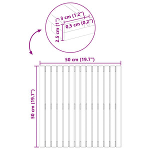 Tappeto da bagno Tinta unita Marrone 50 x 50 cm legno 42025255