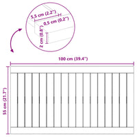 Tappeto da bagno Tinta unita Marrone 100 x 55 cm legno 42025269