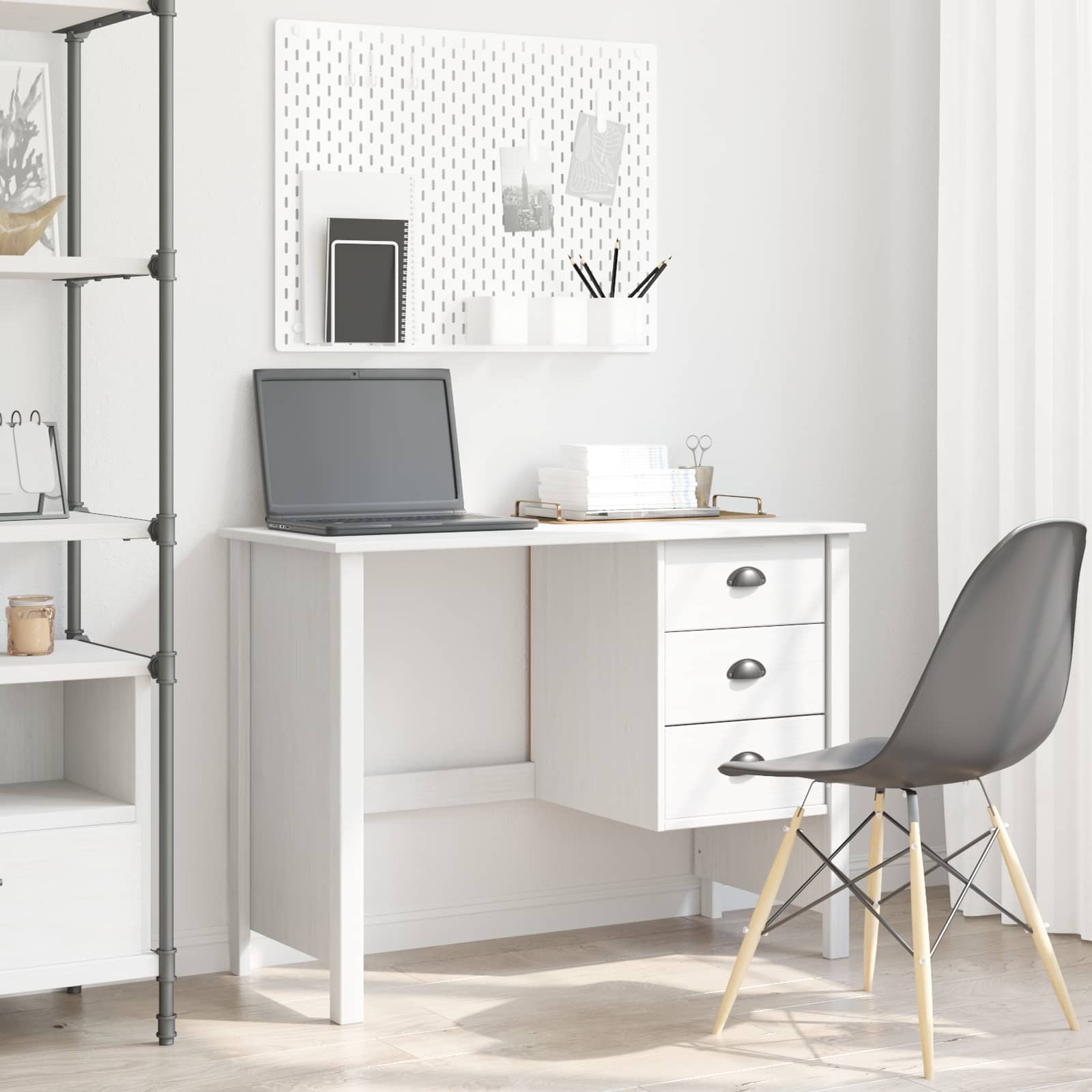 Scrivania con Cassetti con cassetto Bianco 100 x 45 x 74 cm 42025039