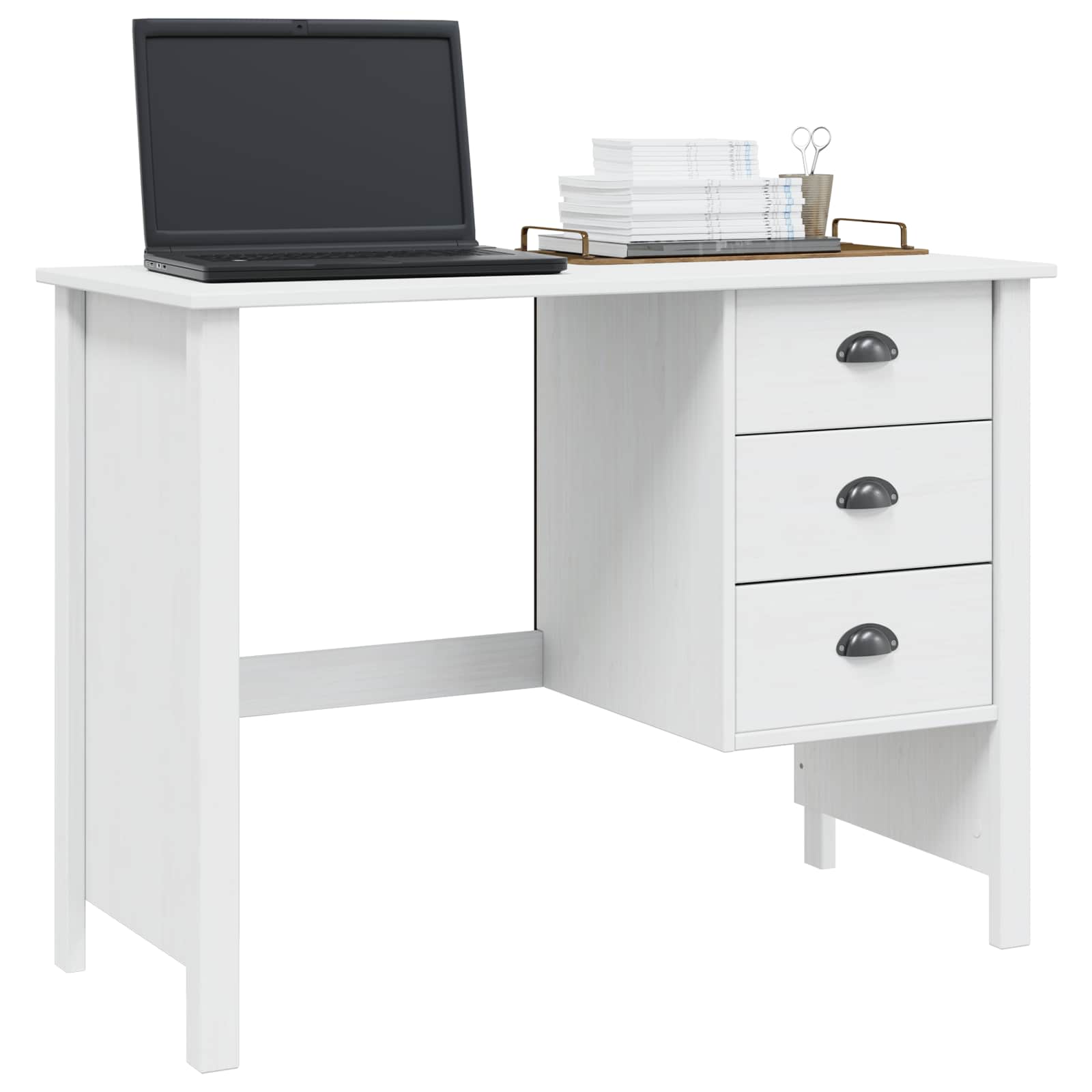 Scrivania con Cassetti con cassetto Bianco 100 x 45 x 74 cm 42025039
