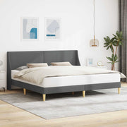 Struttura del letto Grigio scuro 180 x 200 cm Velluto 3414661