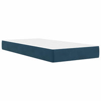 Struttura letto con materasso con testiera 2 pcs Blu Velluto 3414770
