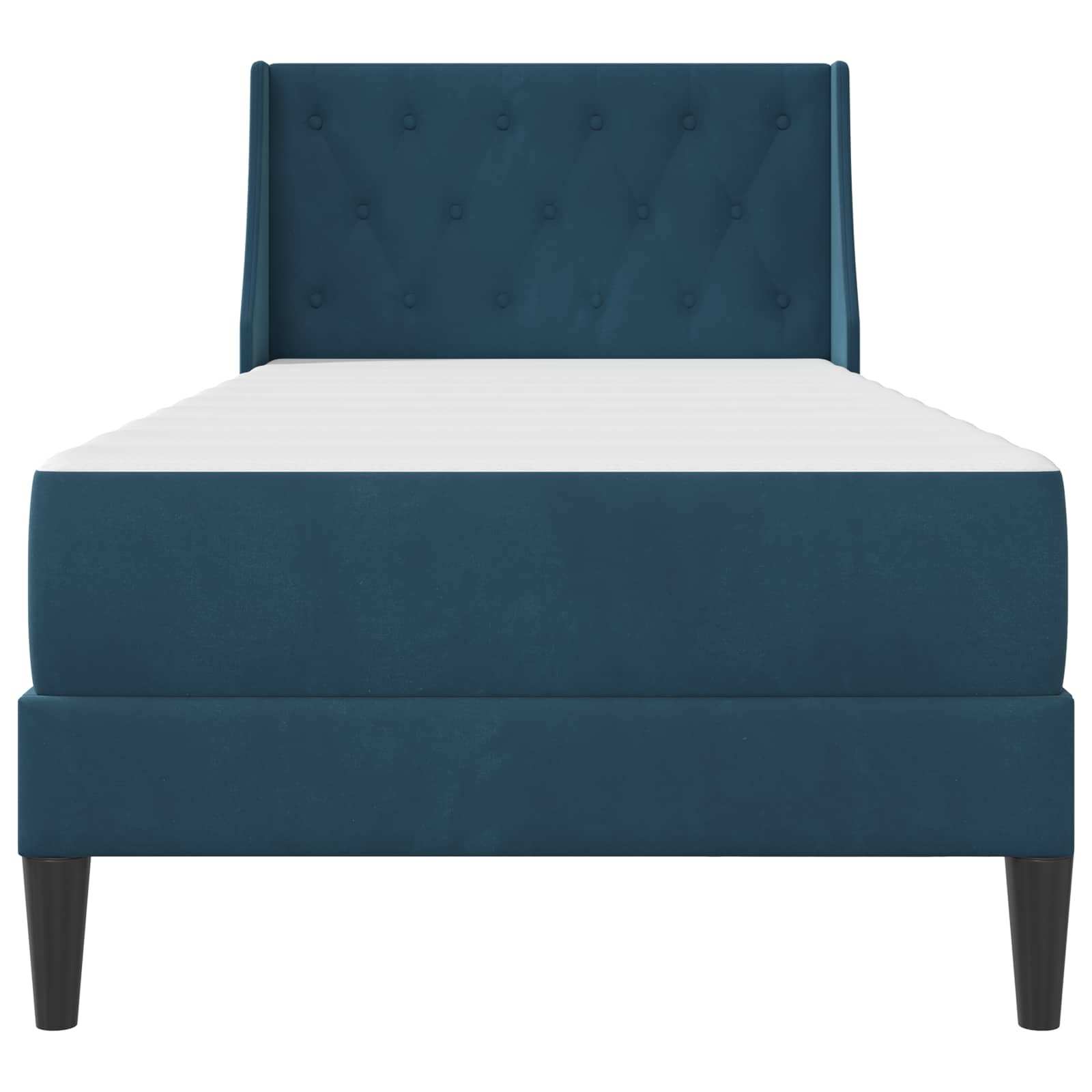 Struttura letto con materasso con testiera 2 pcs Blu Velluto 3414770