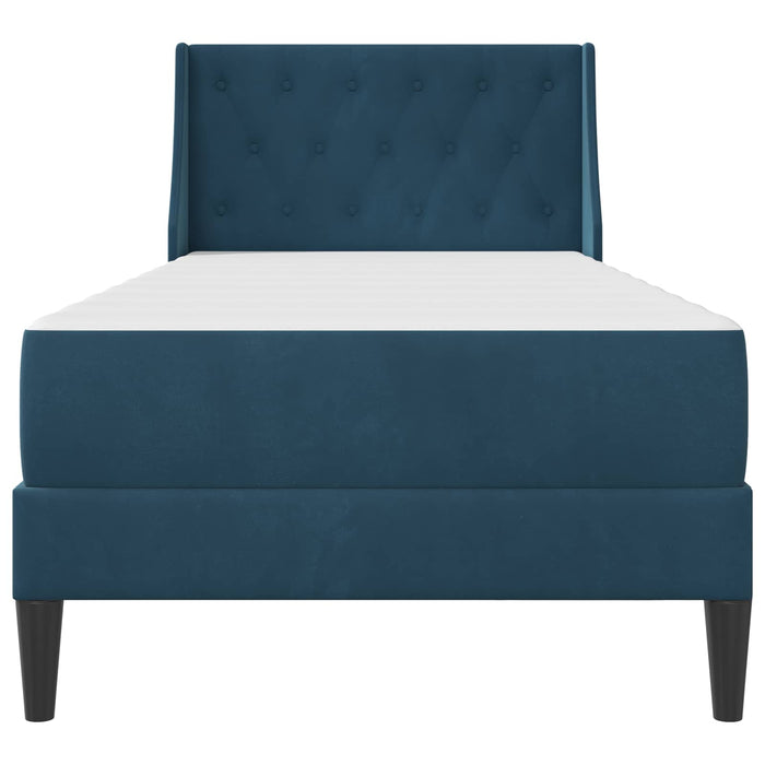 Struttura letto con materasso con testiera 2 pcs Blu Velluto 3414770