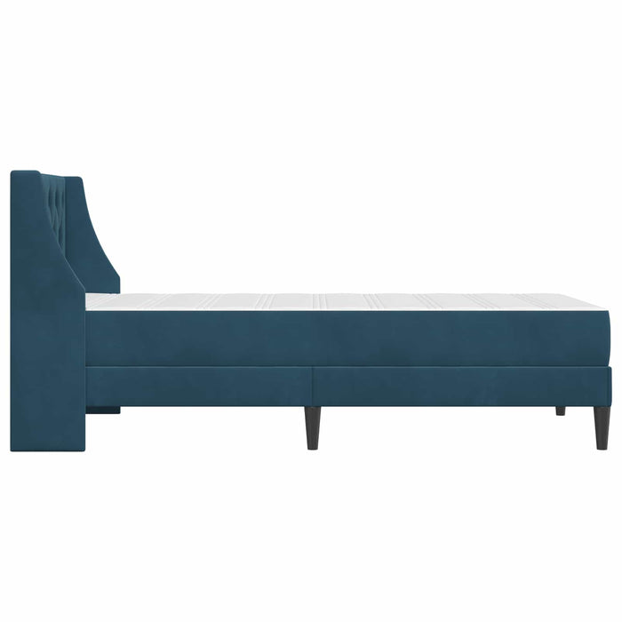Struttura letto con materasso con testiera 2 pcs Blu Velluto 3414770