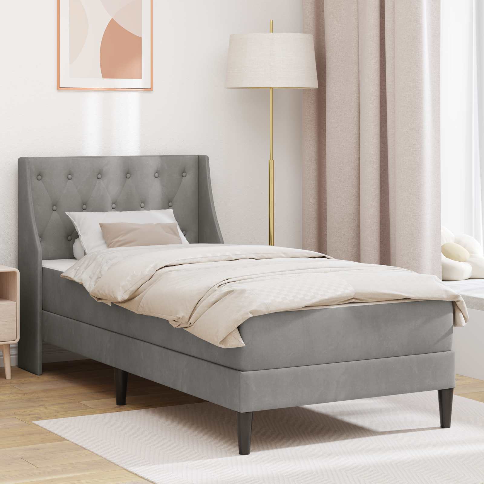 Struttura letto con materasso Montaggio a parete Velluto 3414777