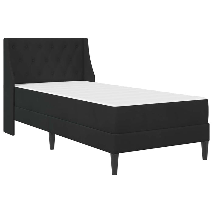 Struttura letto con materasso con testiera 2 pcs Nero Velluto 3414781
