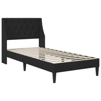 Struttura letto con materasso con testiera 2 pcs Nero Velluto 3414781