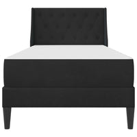 Struttura letto con materasso con testiera 2 pcs Nero Velluto 3414781