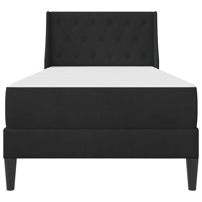 Struttura letto con materasso con testiera 2 pcs Nero Velluto 3414781