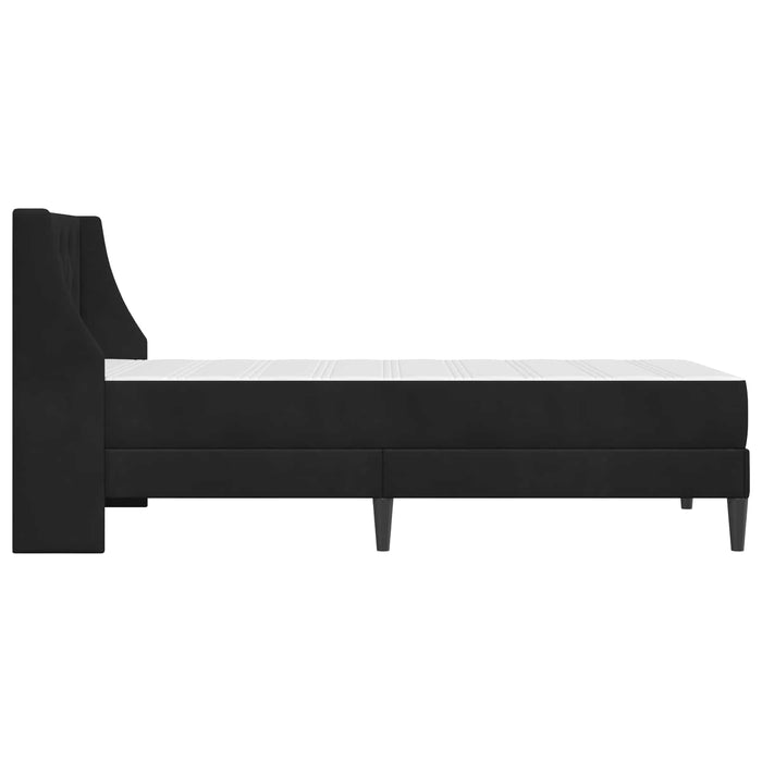 Struttura letto con materasso con testiera 2 pcs Nero Velluto 3414781