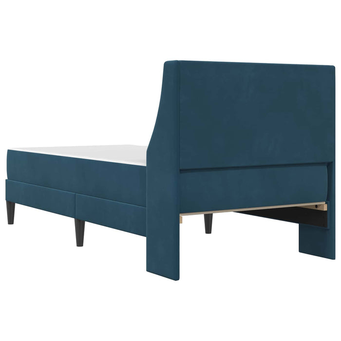 Struttura letto con materasso con testiera 2 pcs Blu Velluto 3414782