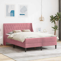 Struttura letto con materasso con testiera 2 pcs Rosa Velluto 3414792