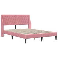 Struttura letto con materasso con testiera 2 pcs Rosa Velluto 3414792
