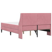 Struttura letto con materasso con testiera 2 pcs Rosa Velluto 3414792