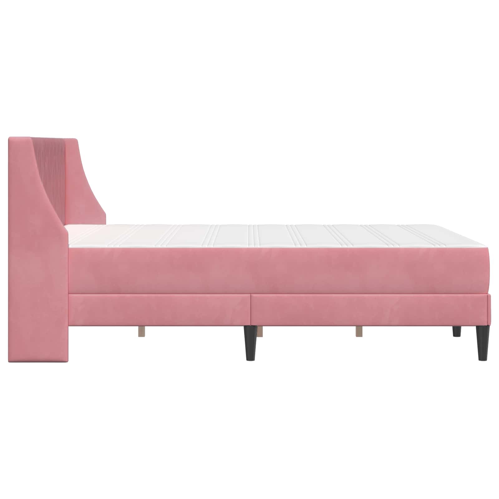 Struttura letto con materasso con testiera 2 pcs Rosa Velluto 3414792