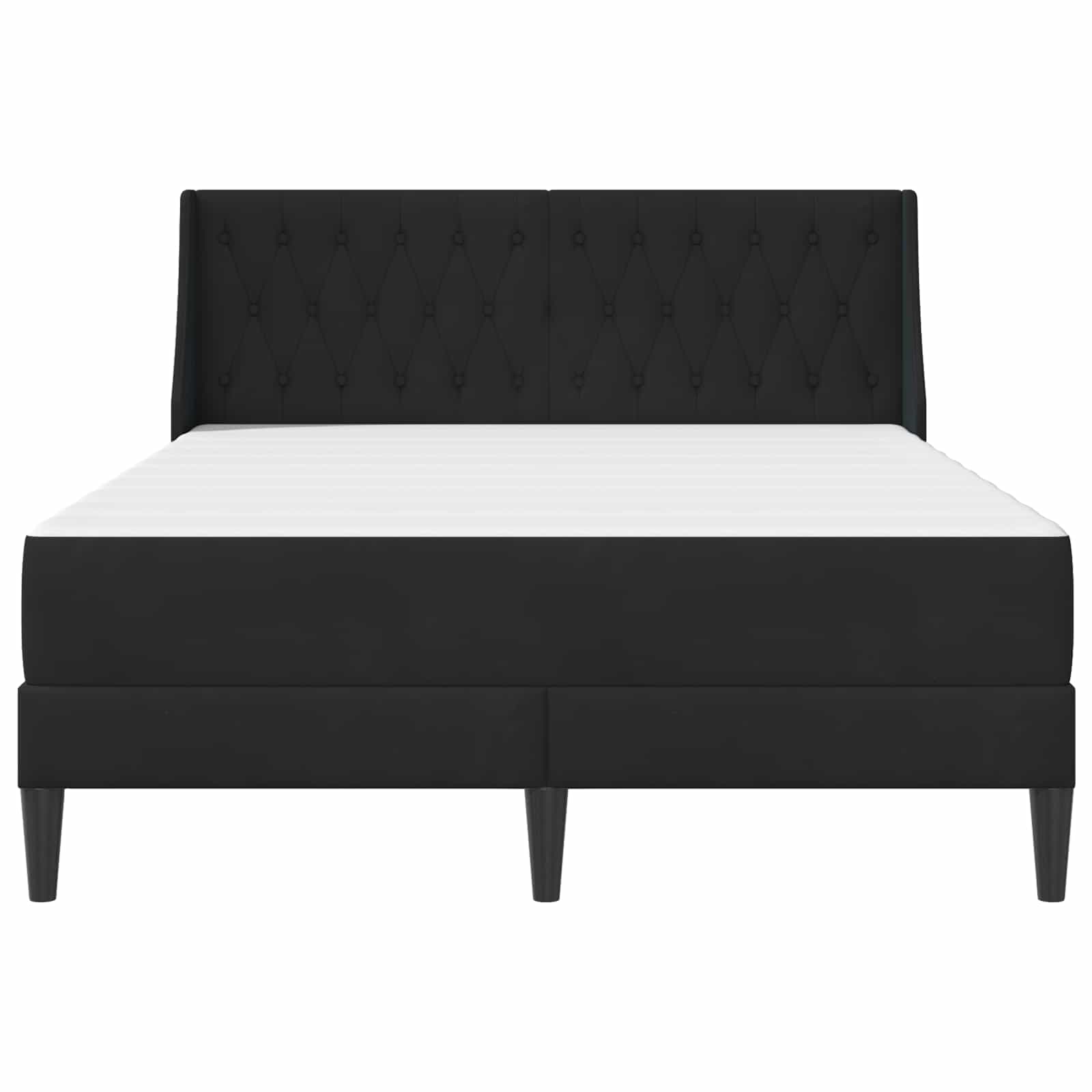 Struttura letto con materasso con testiera 2 pcs Nero Velluto 3414793