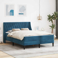 Struttura letto con materasso con testiera 2 pcs Blu Velluto 3414794