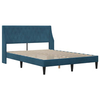 Struttura letto con materasso con testiera 2 pcs Blu Velluto 3414794