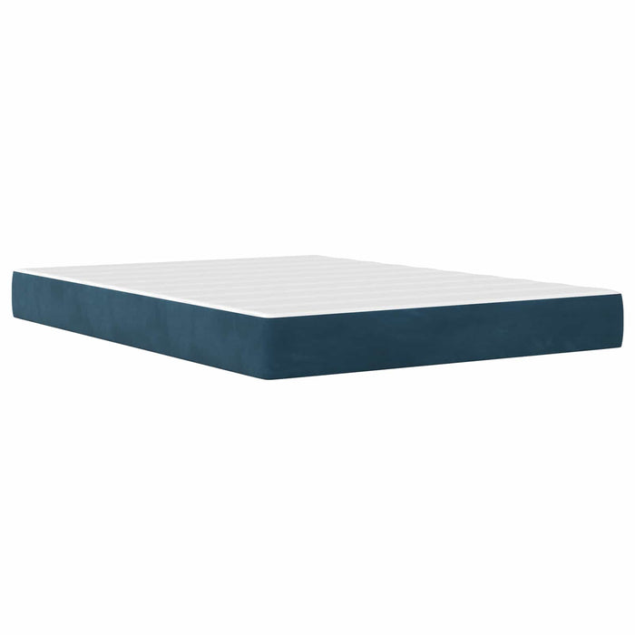 Struttura letto con materasso con testiera 2 pcs Blu Velluto 3414794