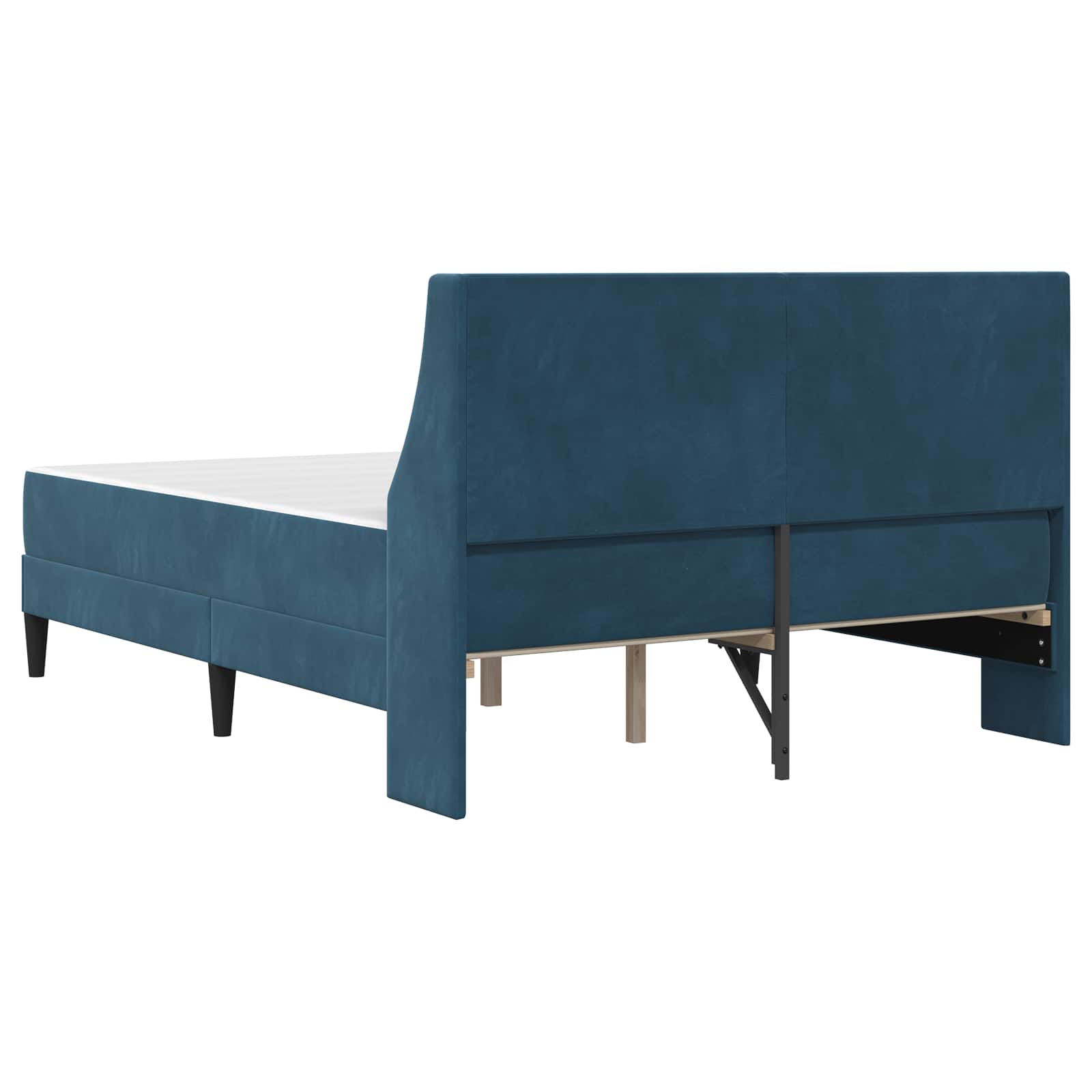 Struttura letto con materasso con testiera 2 pcs Blu Velluto 3414794