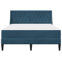 Struttura letto con materasso con testiera 2 pcs Blu Velluto 3414794