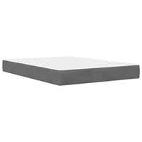 Struttura letto con materasso 2 pcs Grigio scuro Velluto 3414802