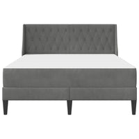Struttura letto con materasso 2 pcs Grigio scuro Velluto 3414802