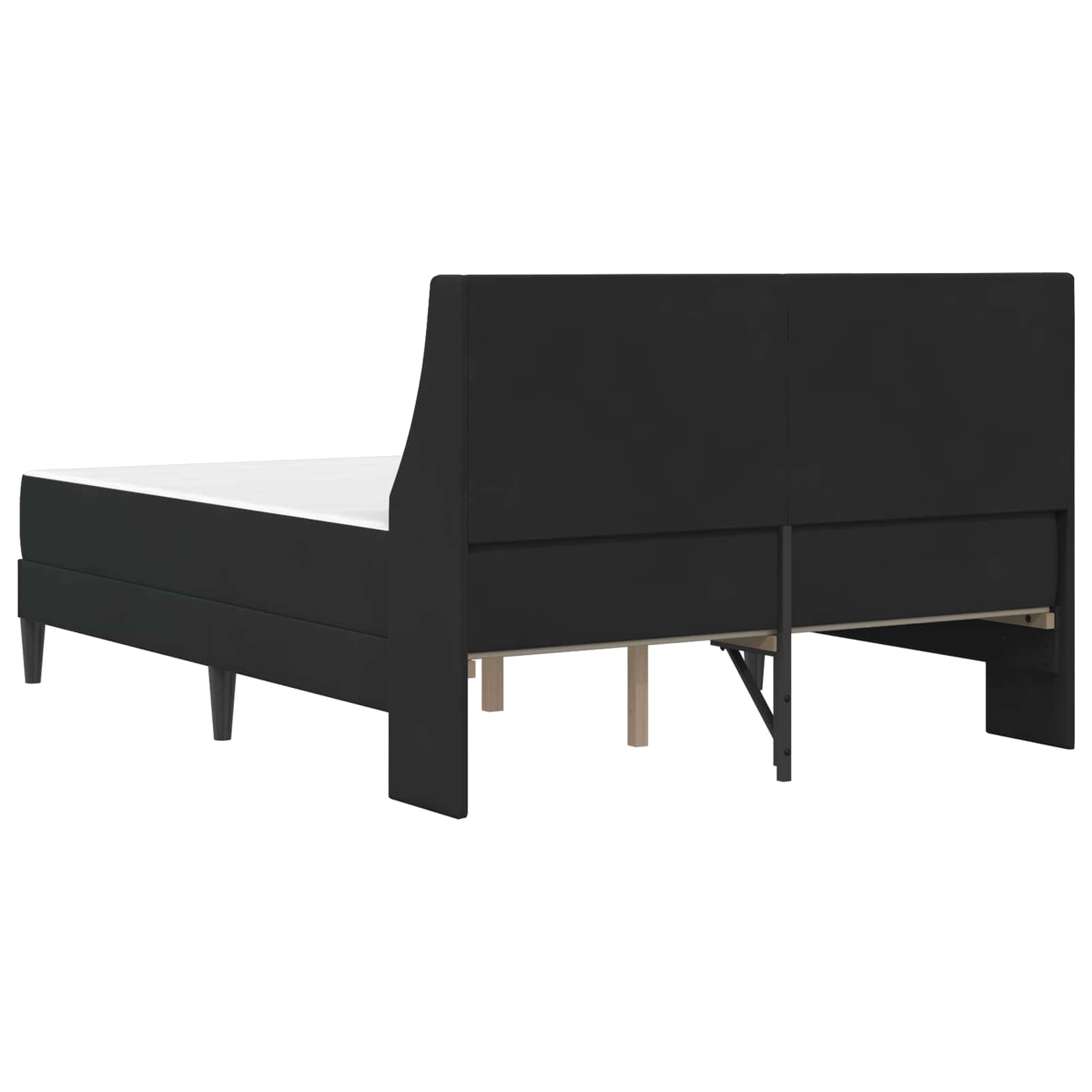 Struttura letto con materasso con testiera 2 pcs Nero Velluto 3414805