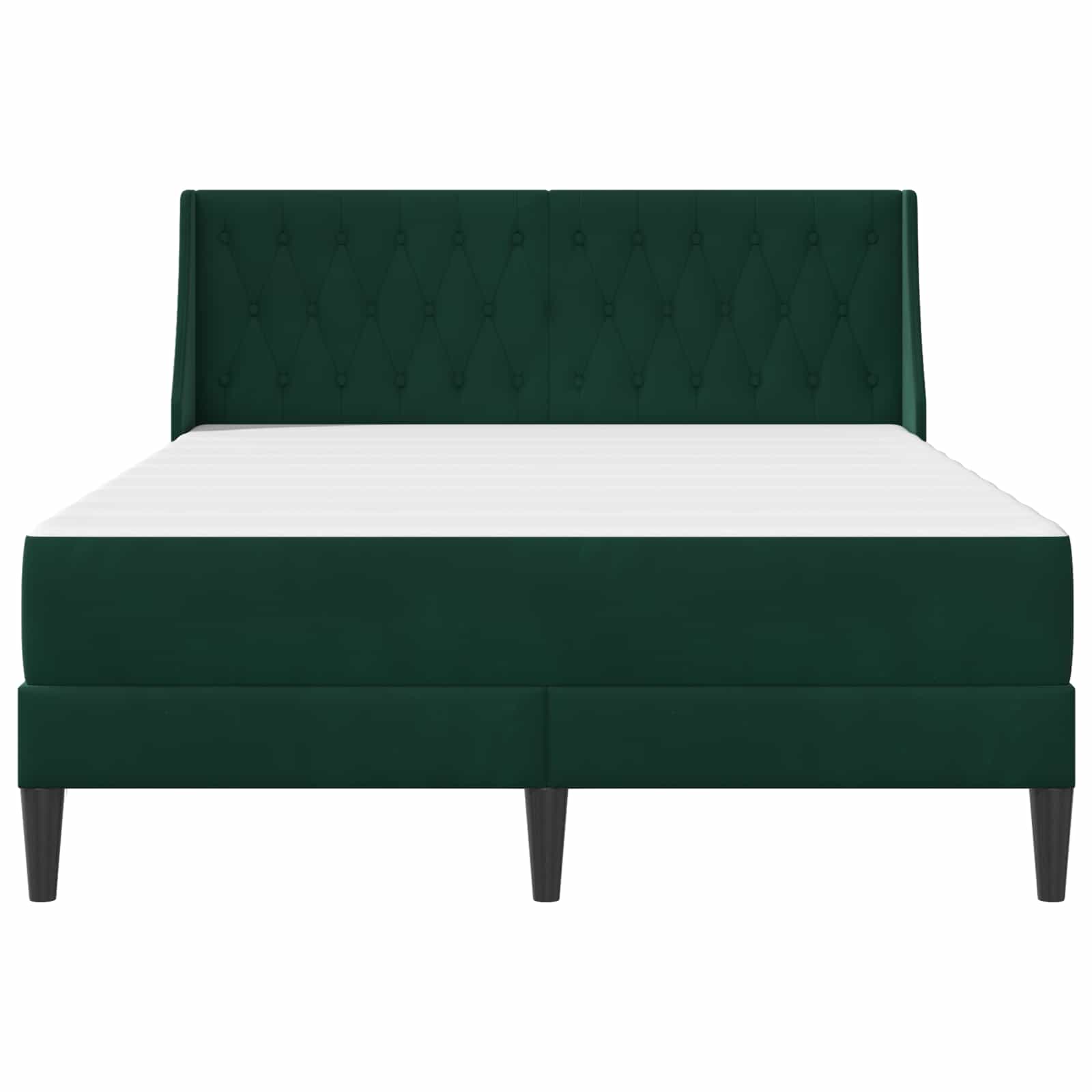 Struttura letto con materasso 2 pcs Verde Scuro Velluto 3414809