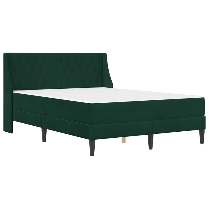 Struttura letto con materasso 2 pcs Verde Scuro Velluto 3414815