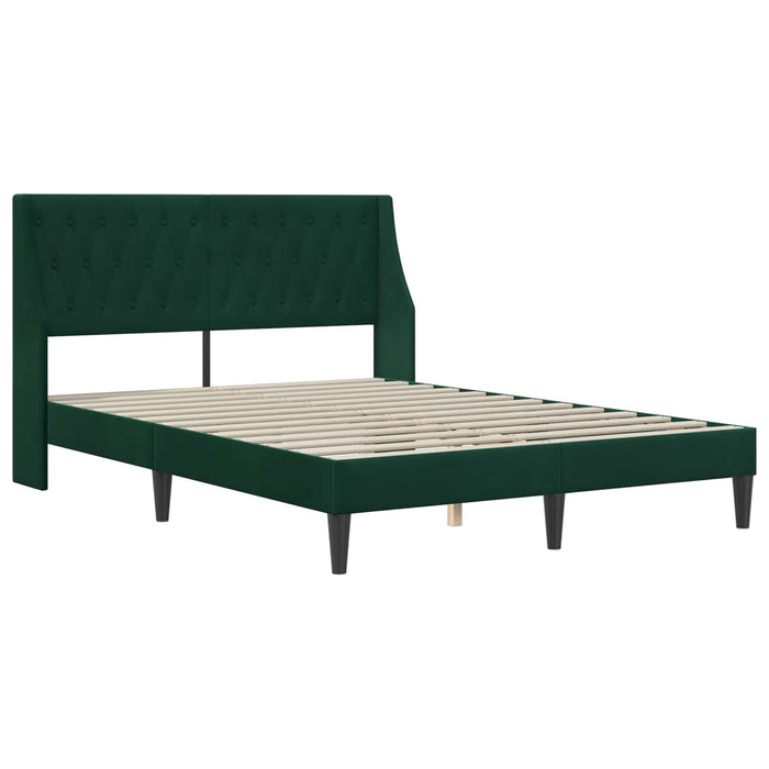 Struttura letto con materasso 2 pcs Verde Scuro Velluto 3414815