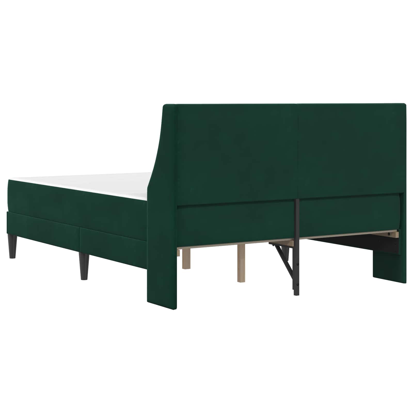 Struttura letto con materasso 2 pcs Verde Scuro Velluto 3414815