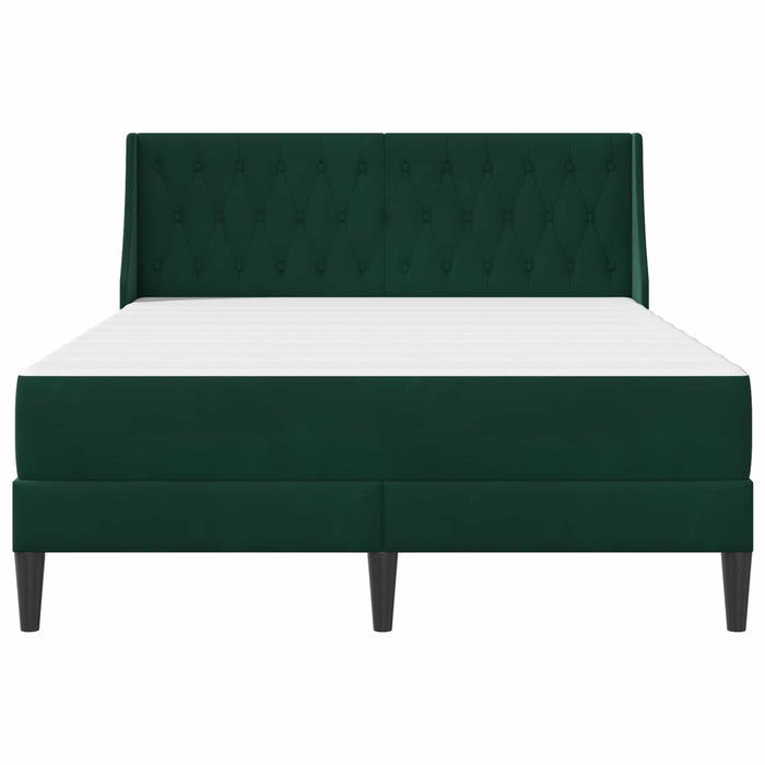 Struttura letto con materasso 2 pcs Verde Scuro Velluto 3414815