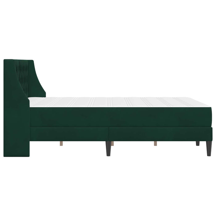 Struttura letto con materasso 2 pcs Verde Scuro Velluto 3414815