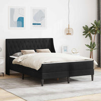 Struttura letto con materasso con testiera 2 pcs Nero Velluto 3414817