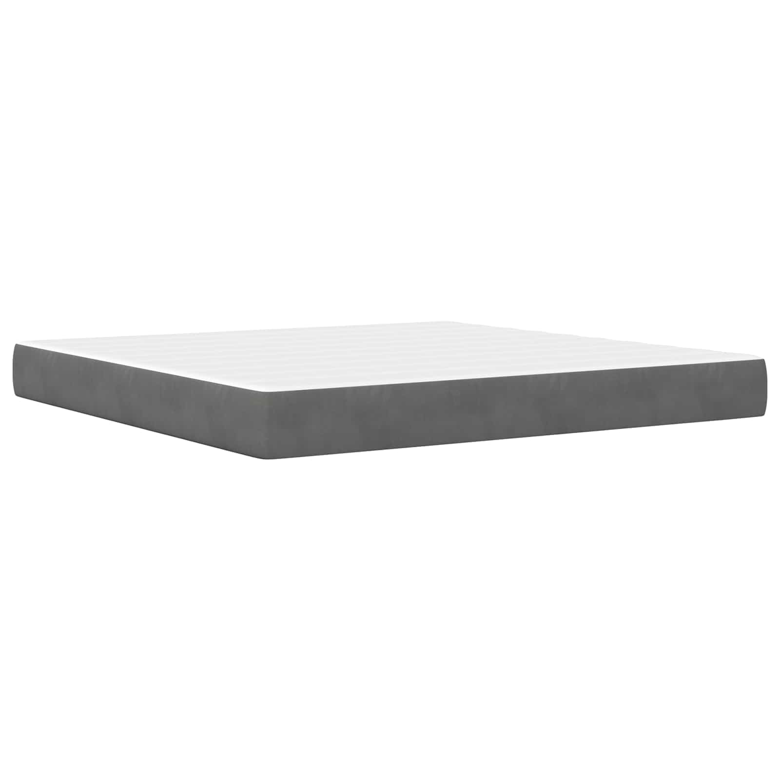 Struttura letto con materasso 2 pcs Grigio scuro Velluto 3414820