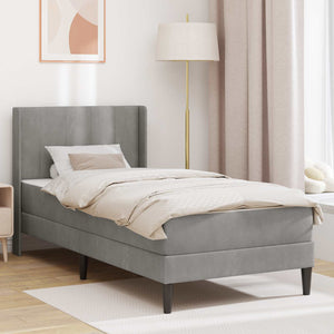 Struttura del letto Grigio chiaro 80 x 200 cm Velluto 3414825