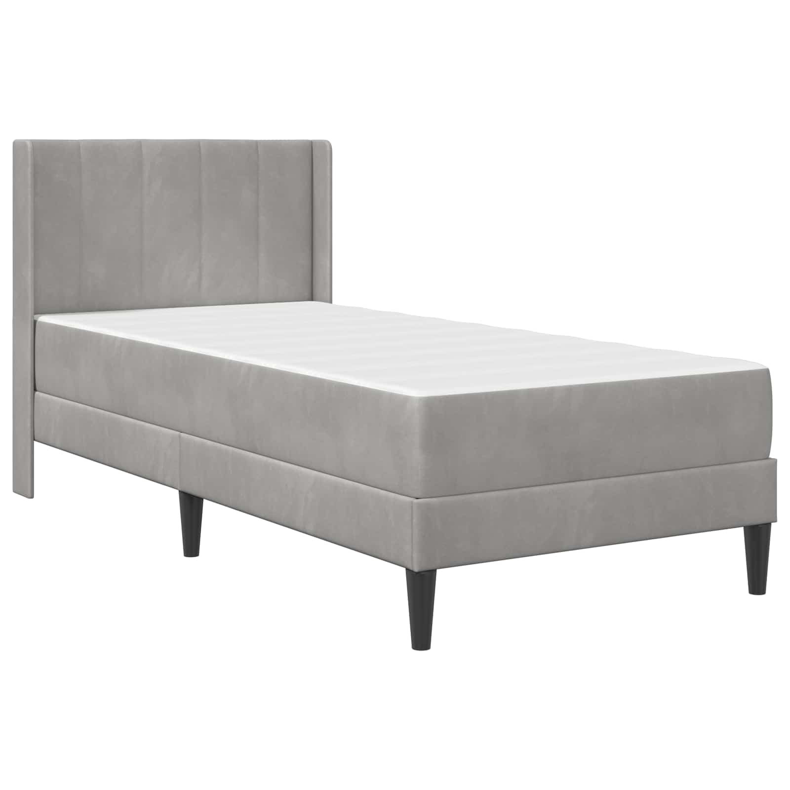 Struttura del letto Grigio chiaro 80 x 200 cm Velluto 3414825