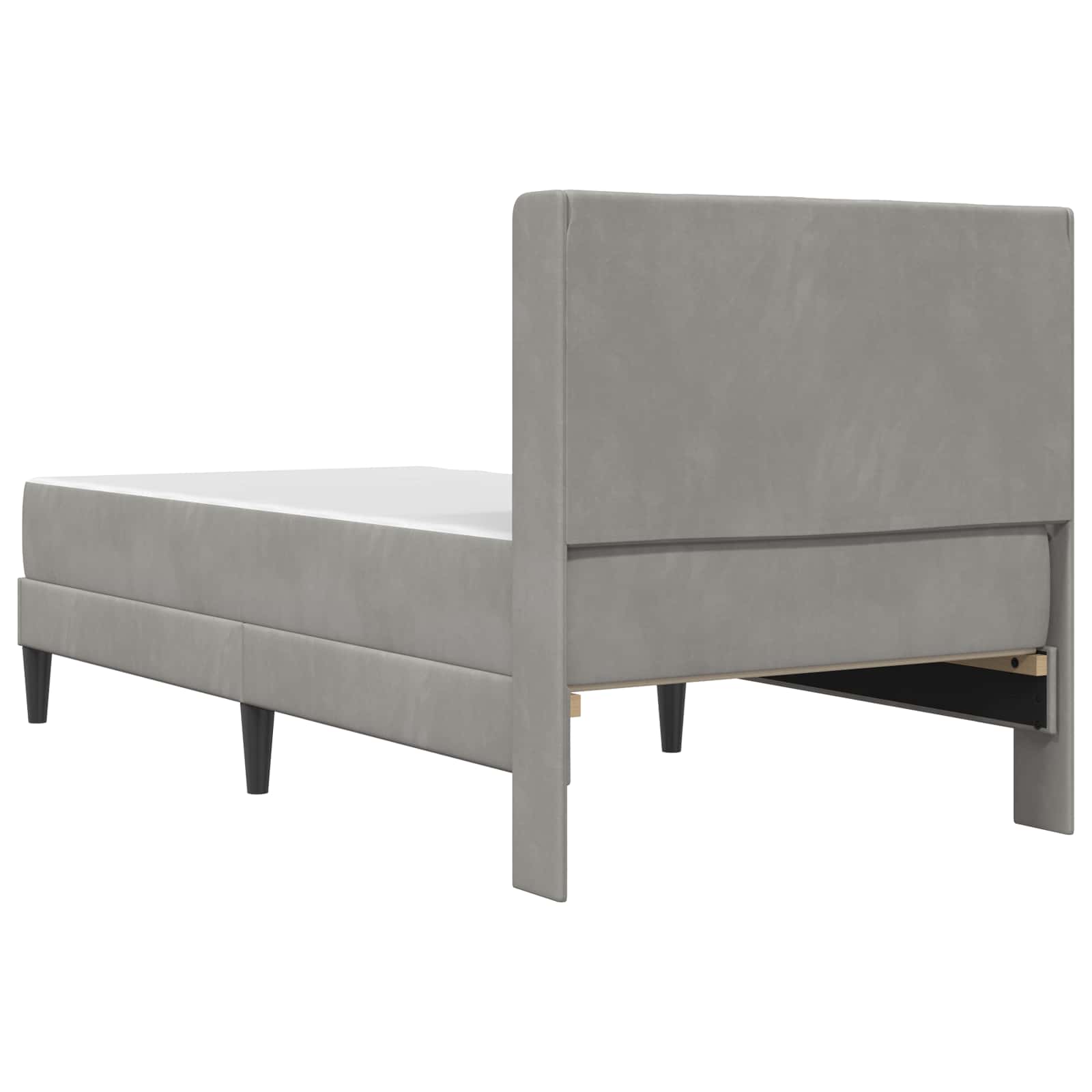 Struttura del letto Grigio chiaro 80 x 200 cm Velluto 3414825
