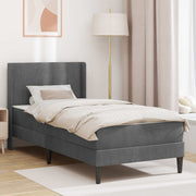 Struttura del letto Grigio scuro 90 x 200 cm Velluto 3414838