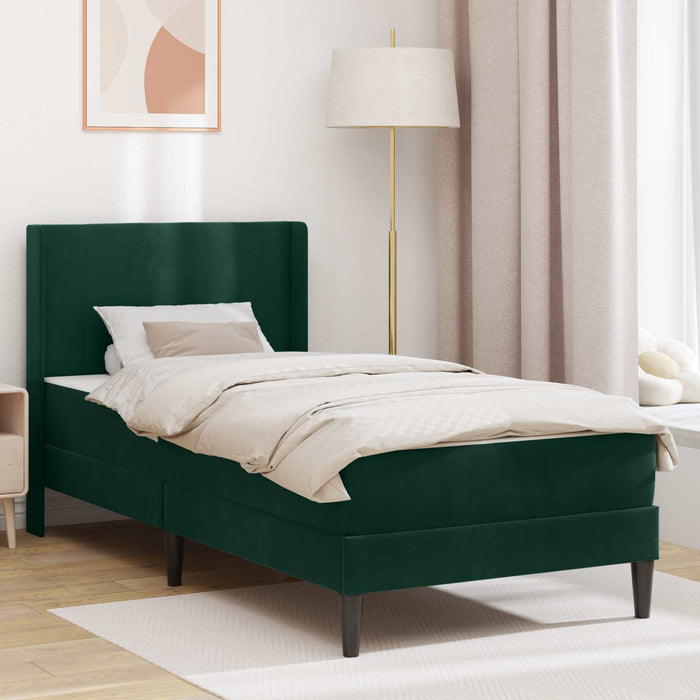 Struttura del letto Verde Scuro 90 x 200 cm Velluto 3414839