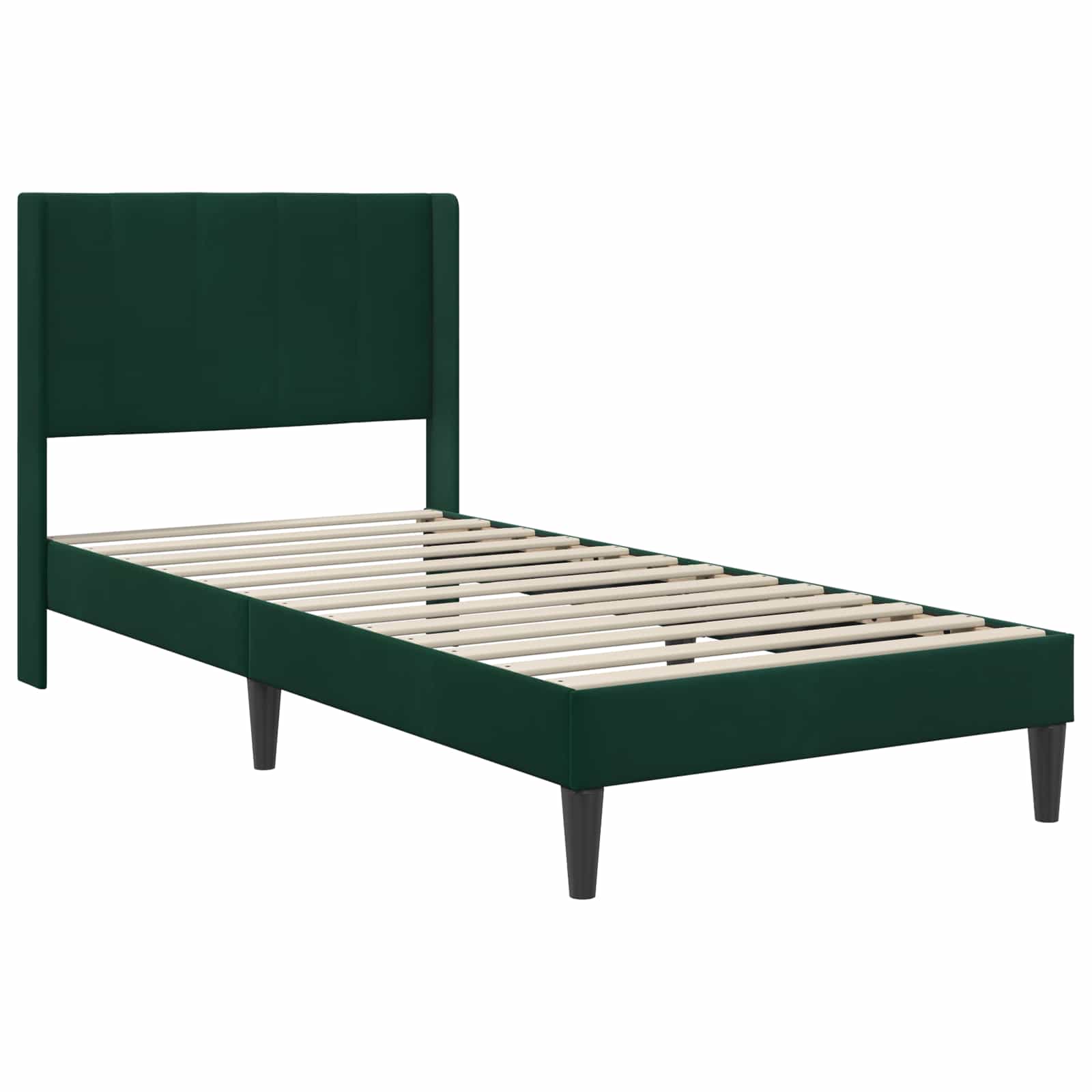Struttura del letto Verde Scuro 90 x 200 cm Velluto 3414839