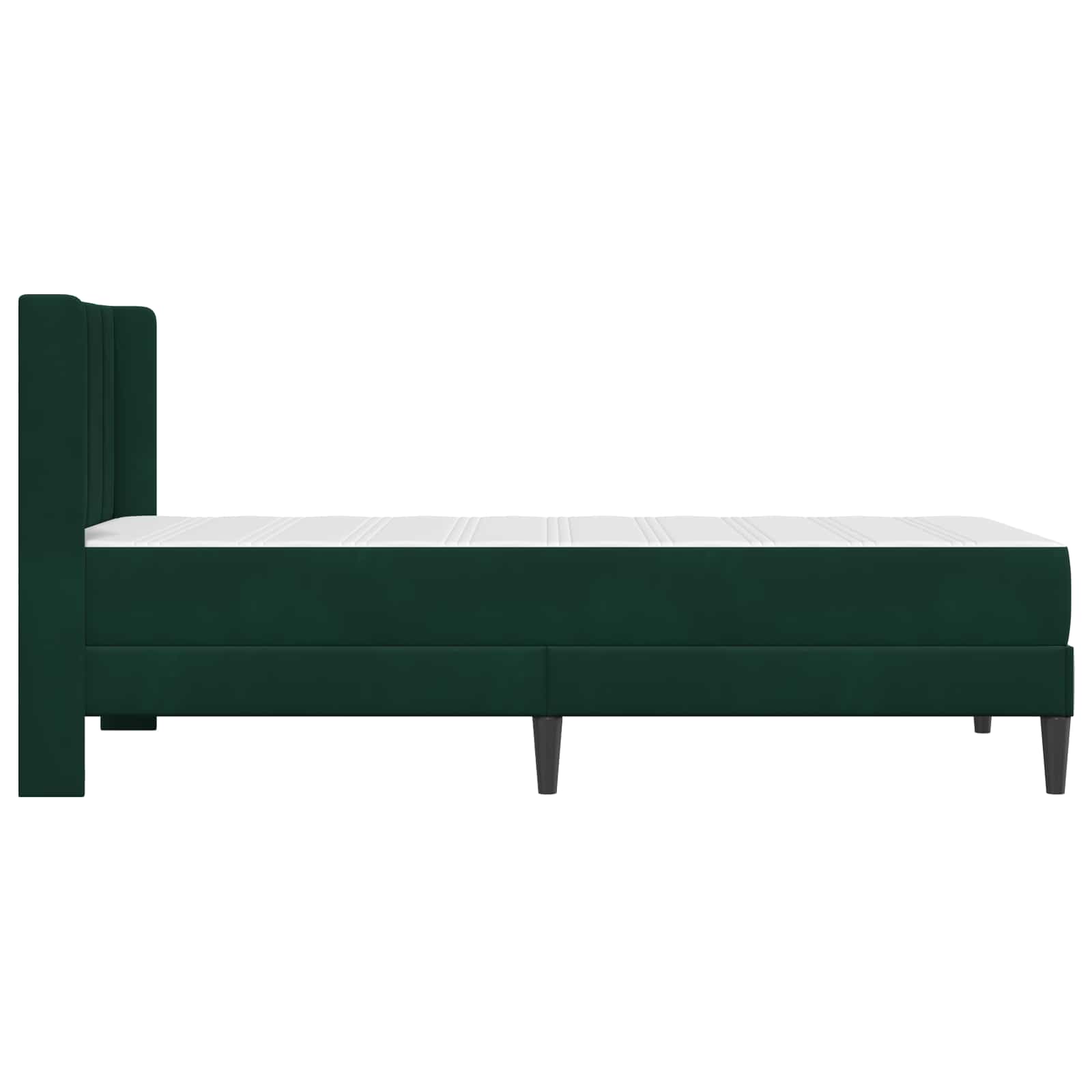 Struttura del letto Verde Scuro 90 x 200 cm Velluto 3414839