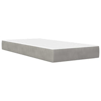 Struttura letto con materasso 2 pcs Grigio chiaro Velluto 3414843