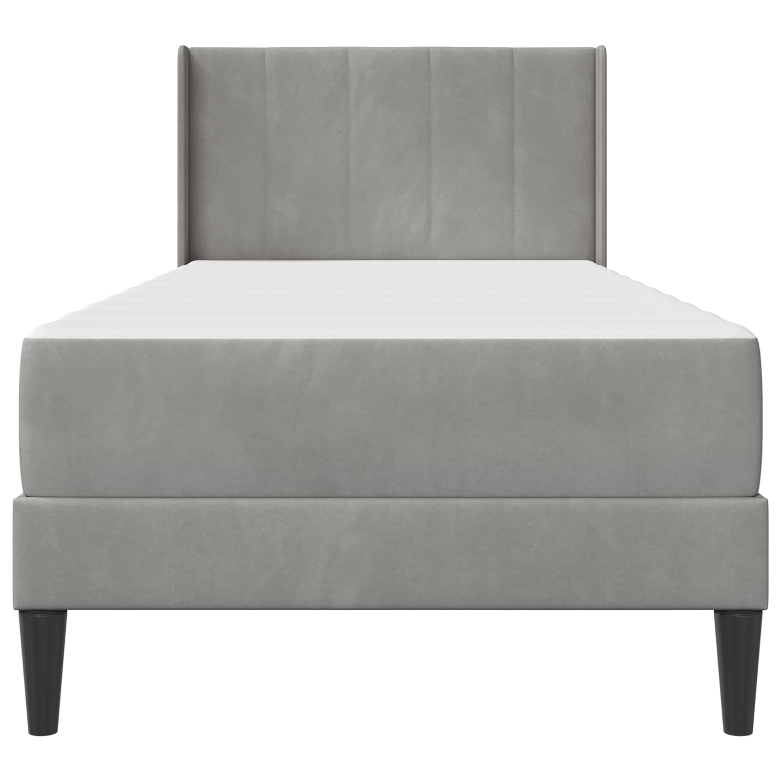Struttura letto con materasso 2 pcs Grigio chiaro Velluto 3414843