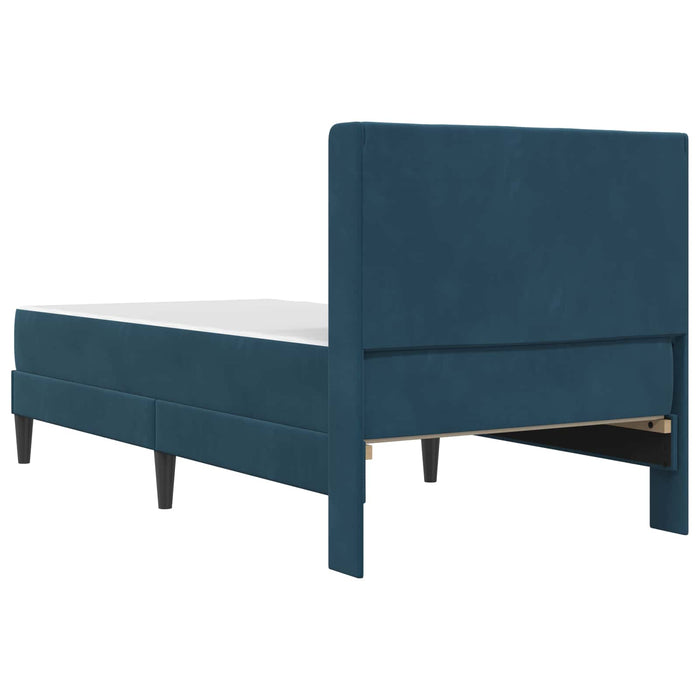 Struttura letto con materasso con testiera 2 pcs Blu Velluto 3414848